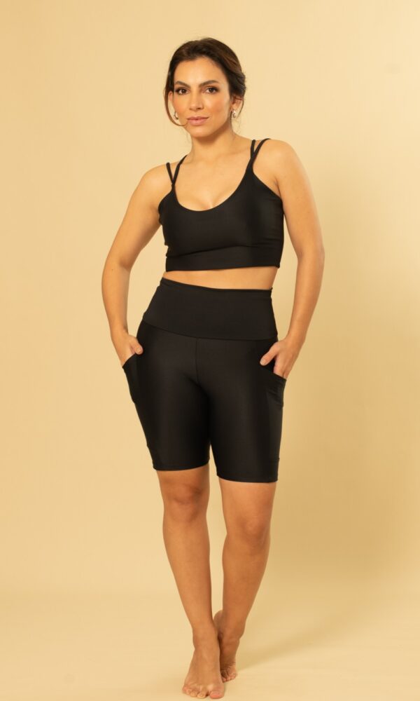 Shorts Modele Bolsos Up Preto